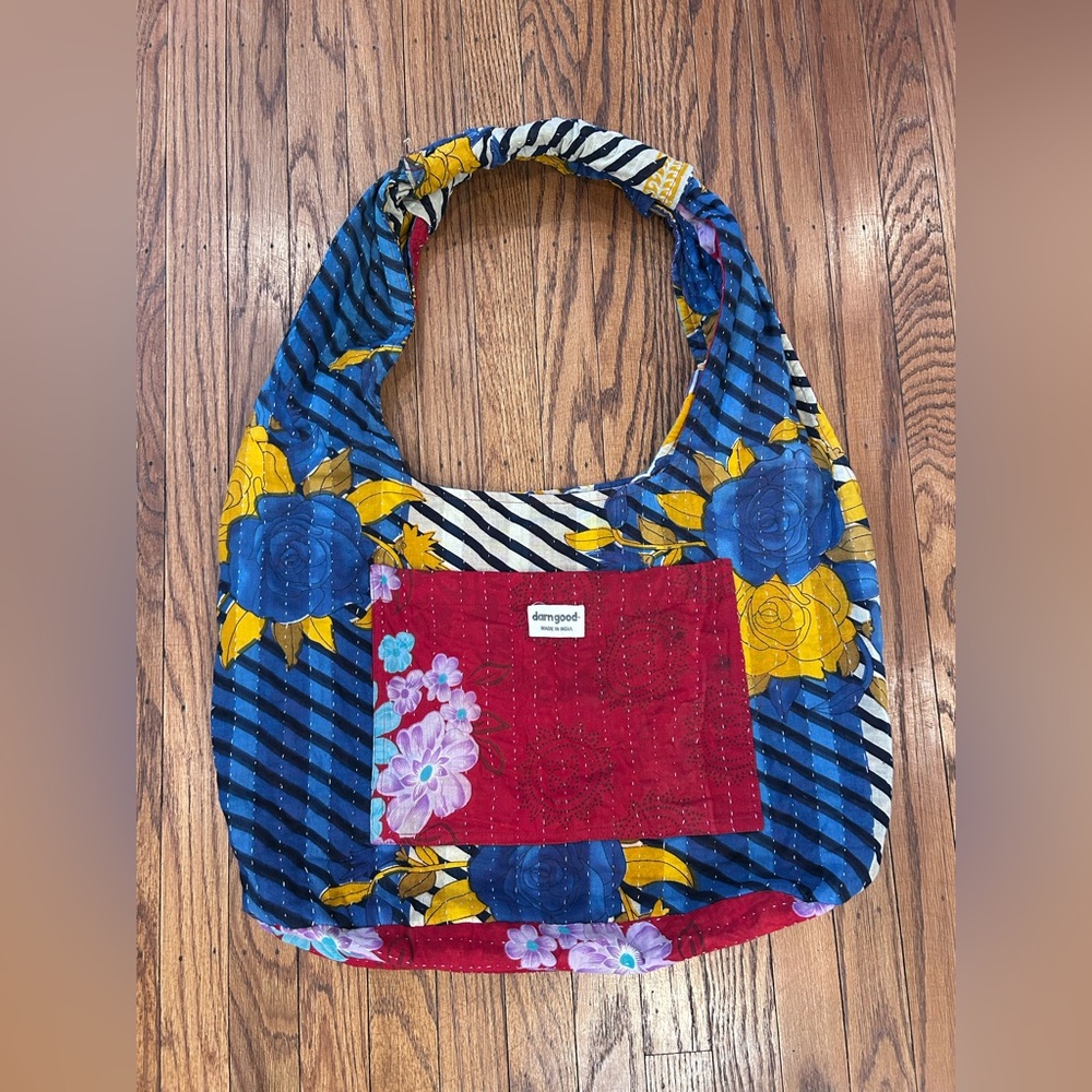 Darn Good patchwork hobo overnight bag